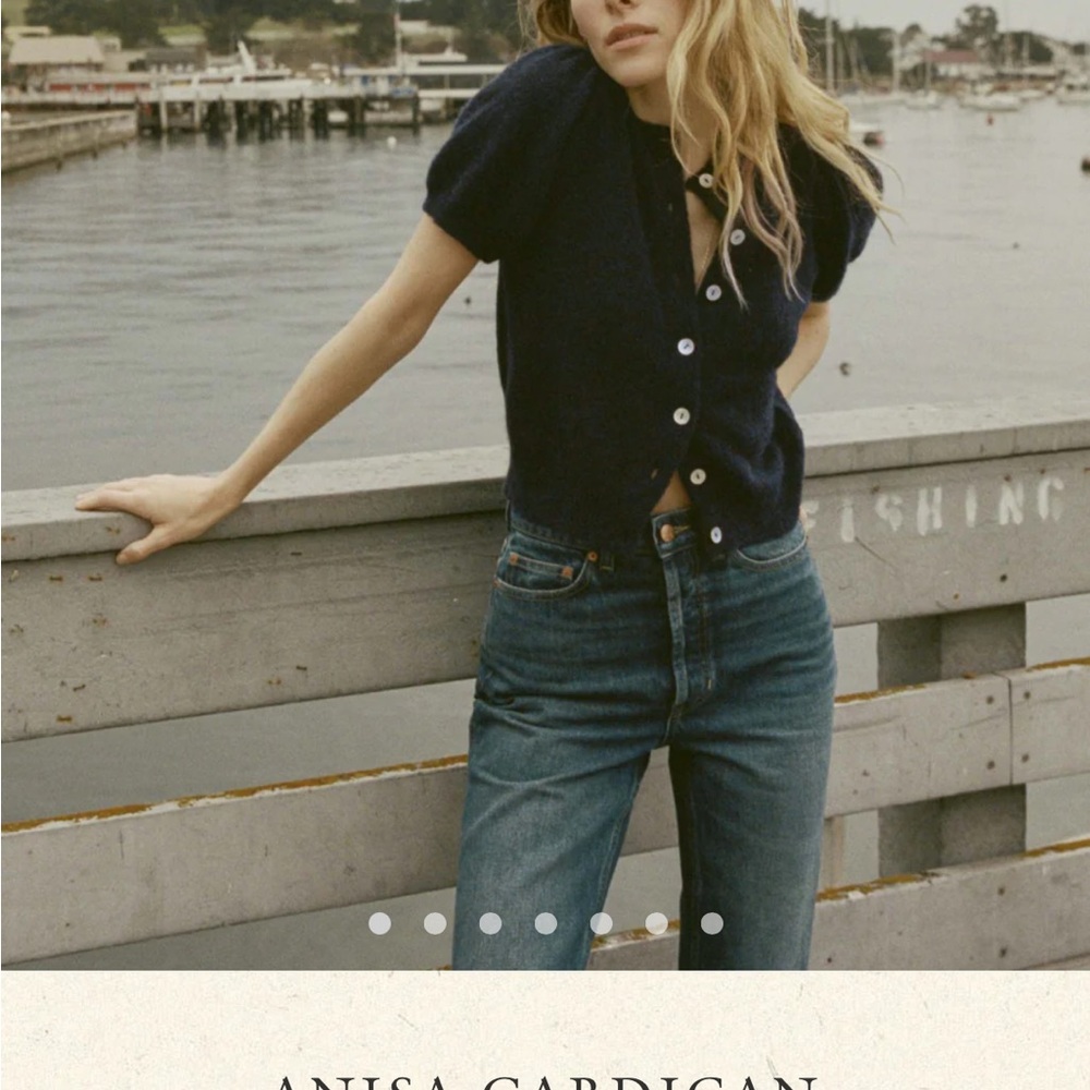 Doen Midnight Blue Knit Cardigan